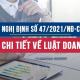 Nghị định 47/2021/NĐ-CP quy định chi tiết về Luật doanh nghiệp