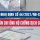 Nghị định 44/2021/NĐ-CP hướng dẫn về chi phí được trừ thuế TNDN đối với khoản chi phòng chống Covid19